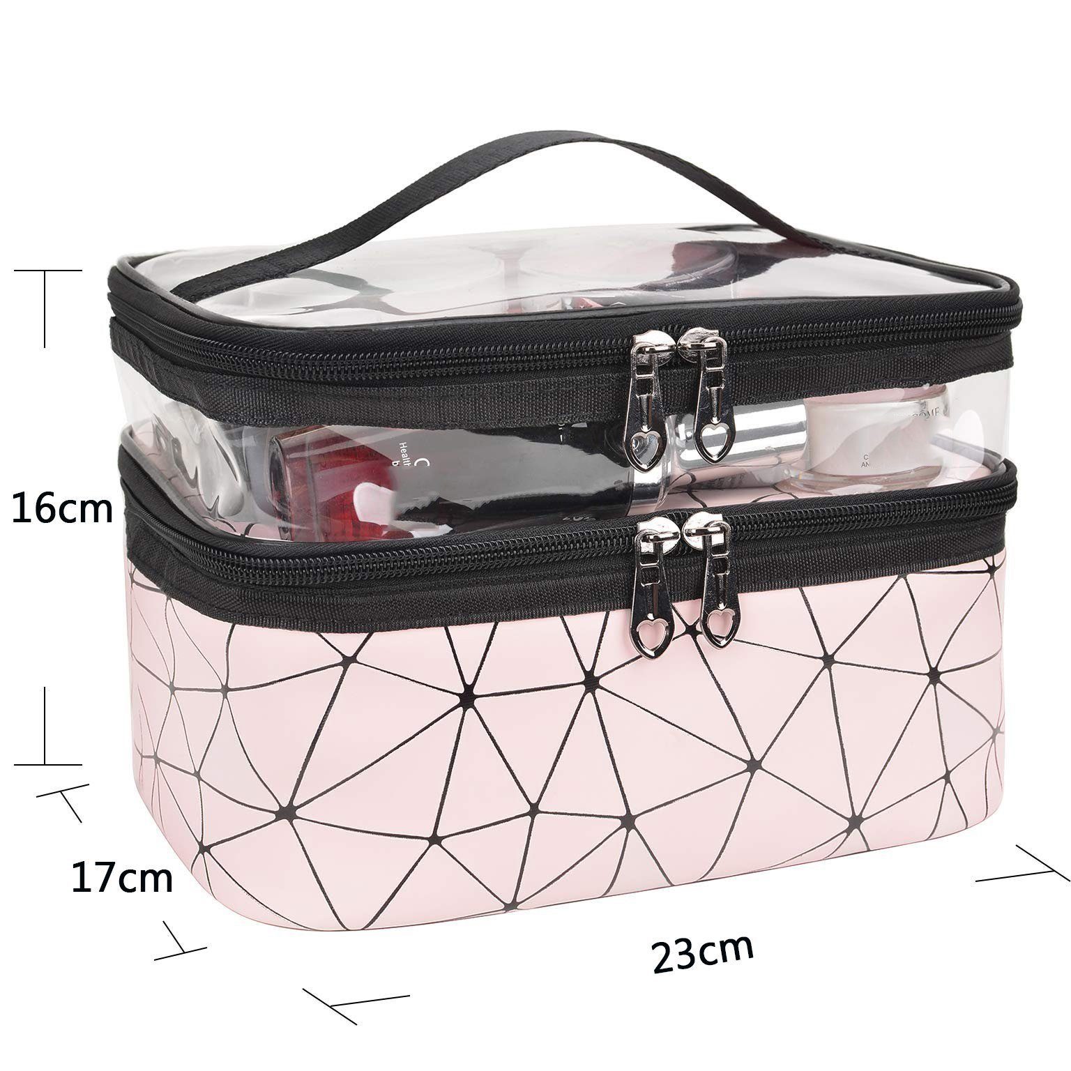 SCOBAG Kosmetiktasche Makeup Bag Transparent Cosmetic Bag (1-tlg), Nass- und Trockentrennung kann in der Hand gehalten werden
