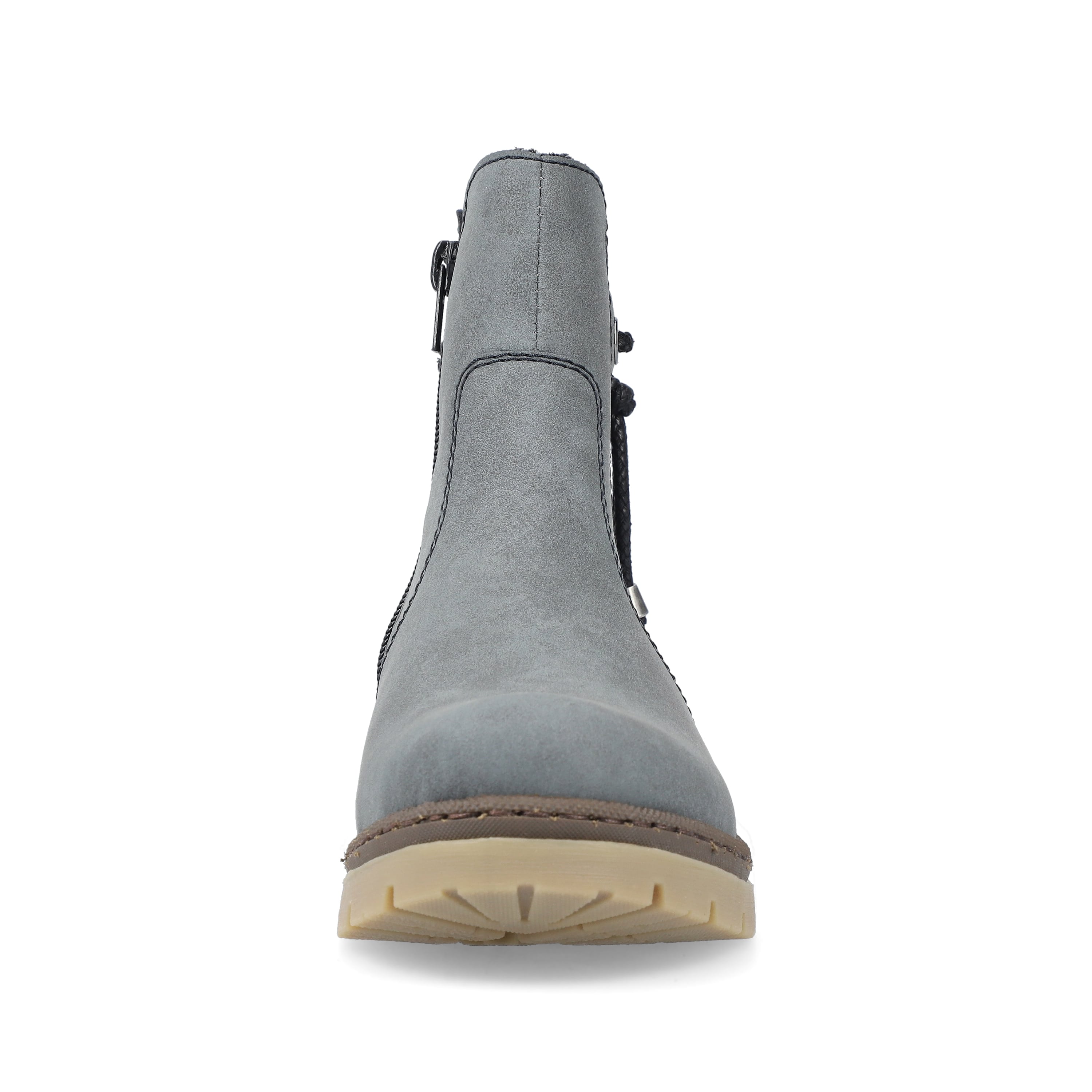 Rieker Damen Chelsea Boots graublau-schwarz