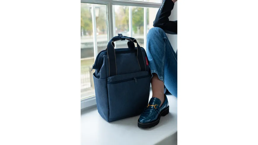 reisenthel Allrounder Herringbone R dark blue