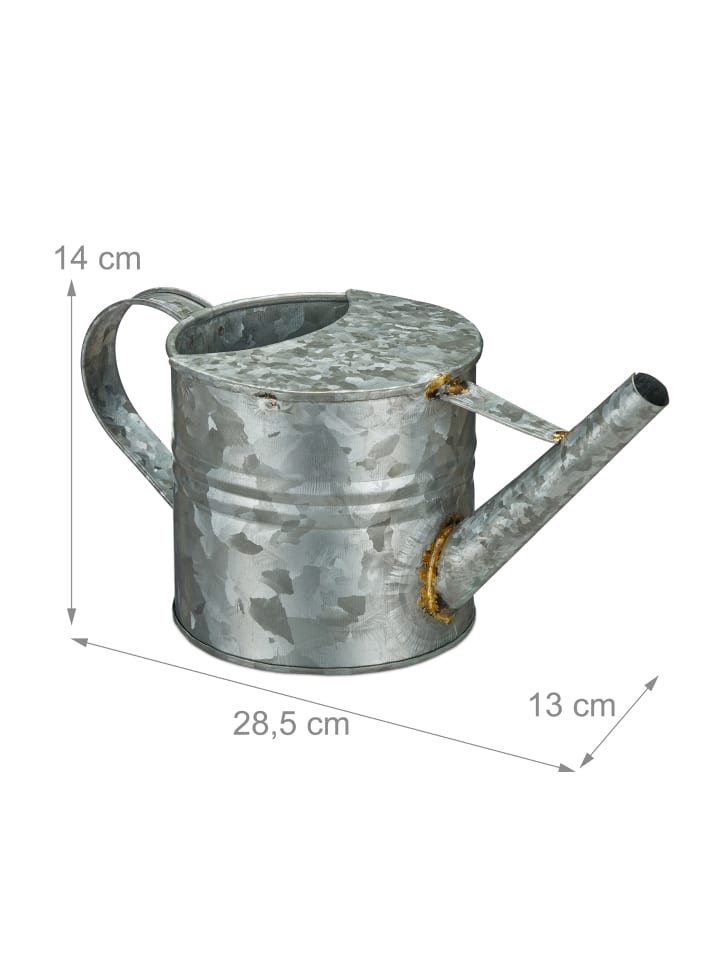 relaxdays Gießkanne in Silber - 1,3 l günstig kaufen onesize