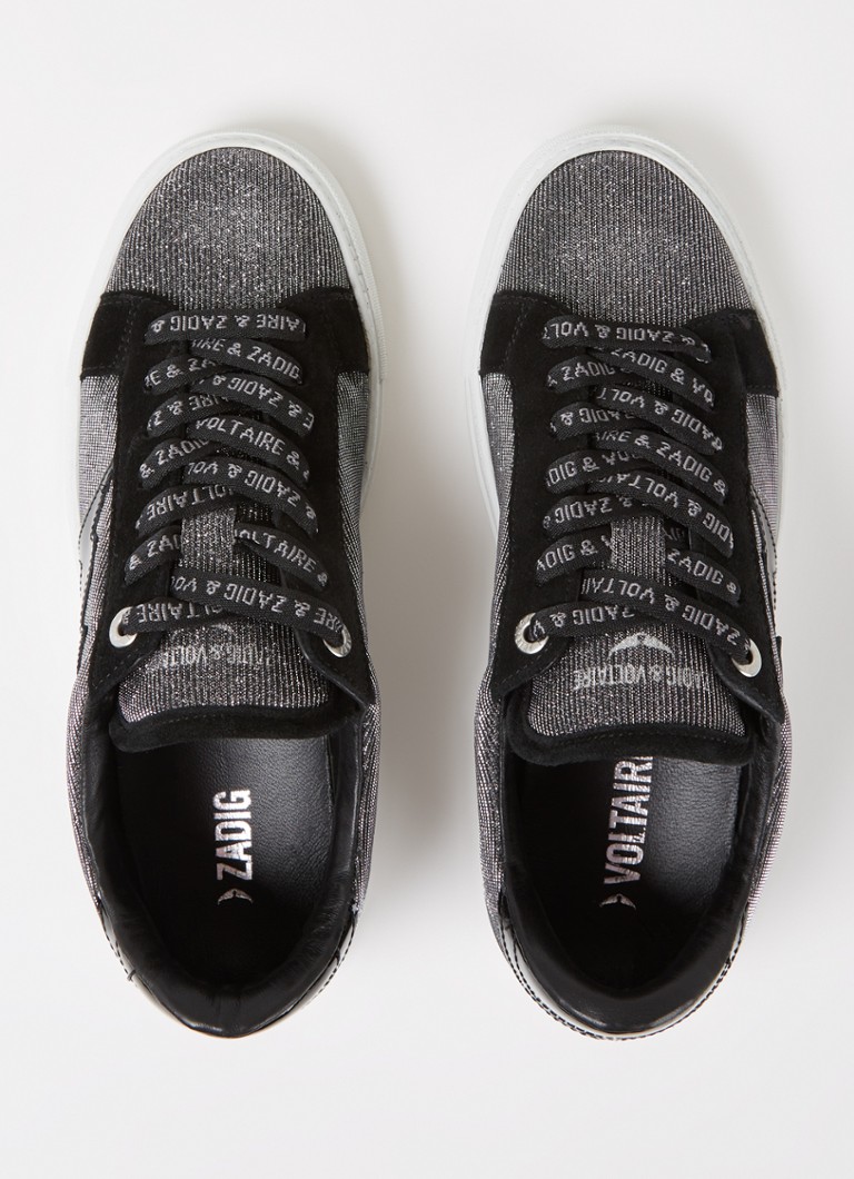 Zapatillas sportive The Flash Sparkle de la Zadig&Voltaire cu lúrex