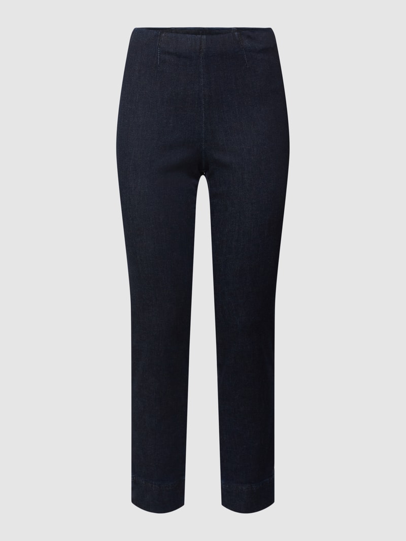 High Waist Skinny Fit Hose in Denim-Optik in jeans