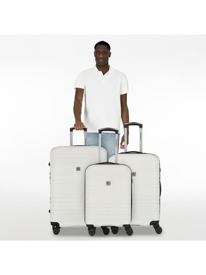 Check.In Paradise 4 Rollen Kofferset 3-teilig in weiß günstig kaufen onesize