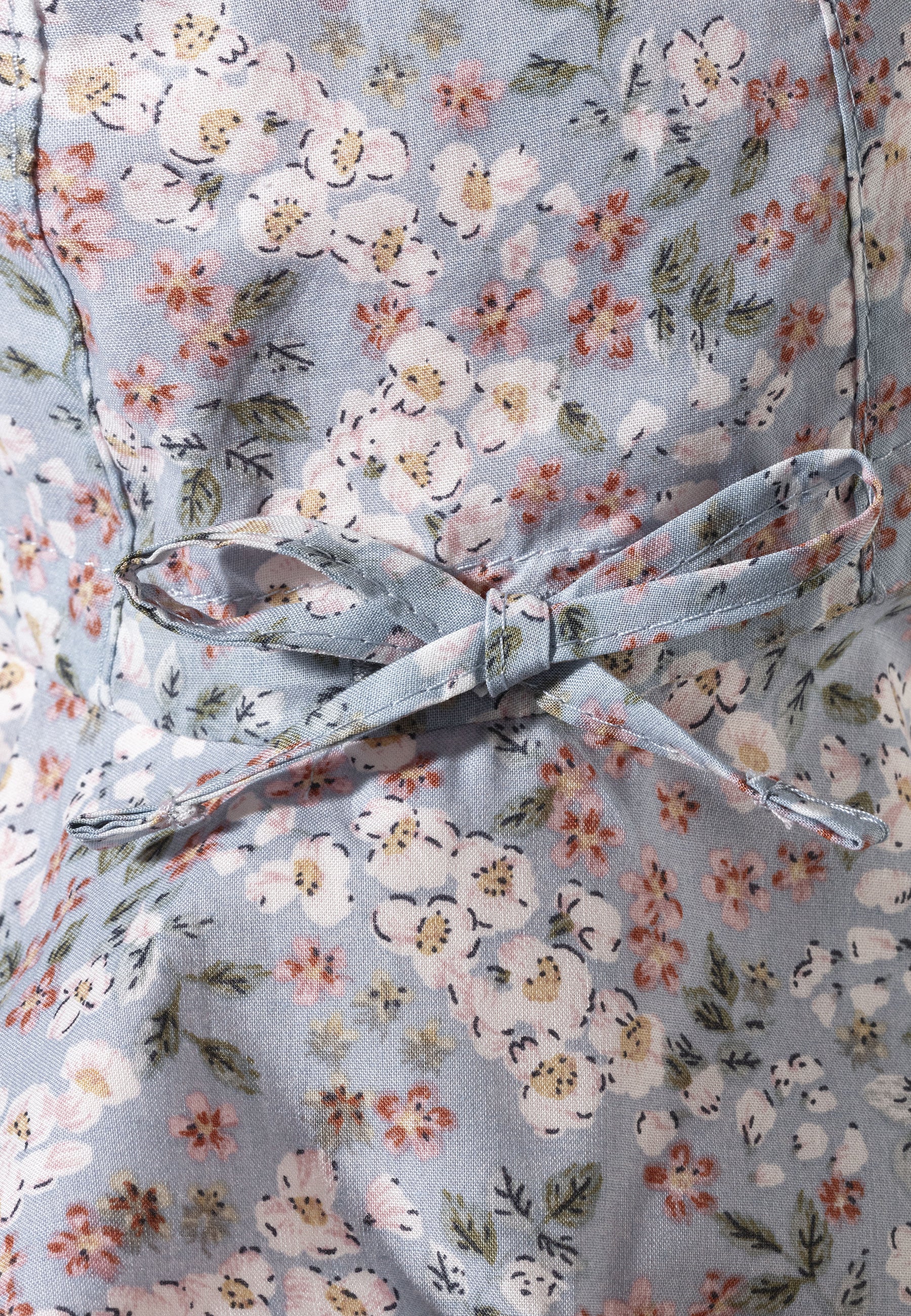 Sonnenhut mit Millefleurs-Muster in grün oder blau