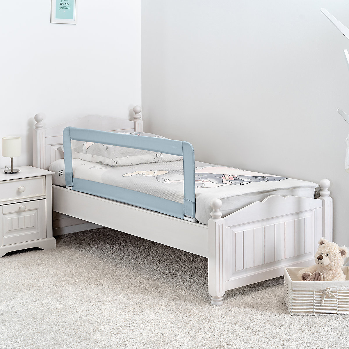 Sleep'n Keep XL Bettgitter, 150 cm, Farbe Blaugrau