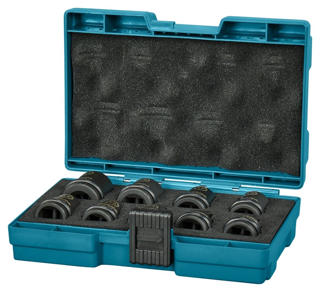 Set di chiavi a bussola a impatto Makita Accessories E-16570, nere, da 1/2'', 9 pezzi