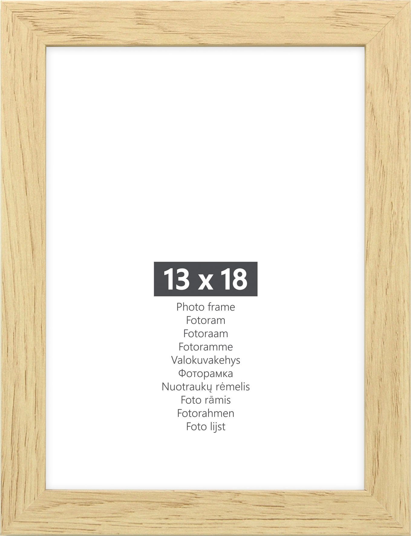 andas Bilderrahmen-Set Bilderrahmen 10er, (Set, 10 St), 2x 21x30 (DIN A4) + 4x 15x20 (DIN A5) + 2x 10x15 + 2x 13x18 cm