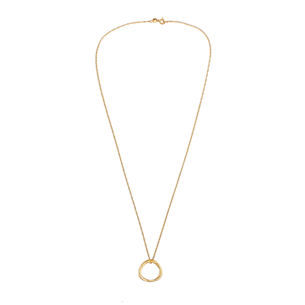 Elli Elli Collier Collier pour dames circulaire à la mode Look Geo organic en 925/1000 Bijoux
