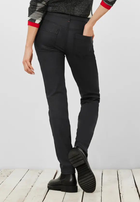 CECIL Slim Fit Hose mit Coating