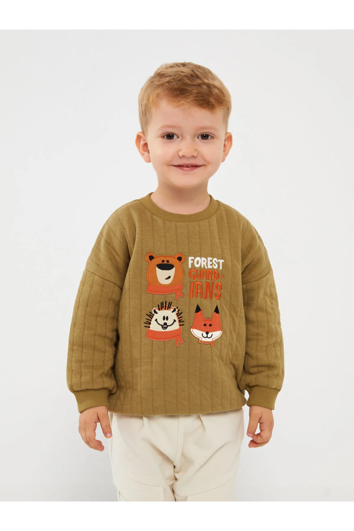 LC Waikiki  Langarm-Sweatshirt für Babys mit Rundhalsausschnitt
