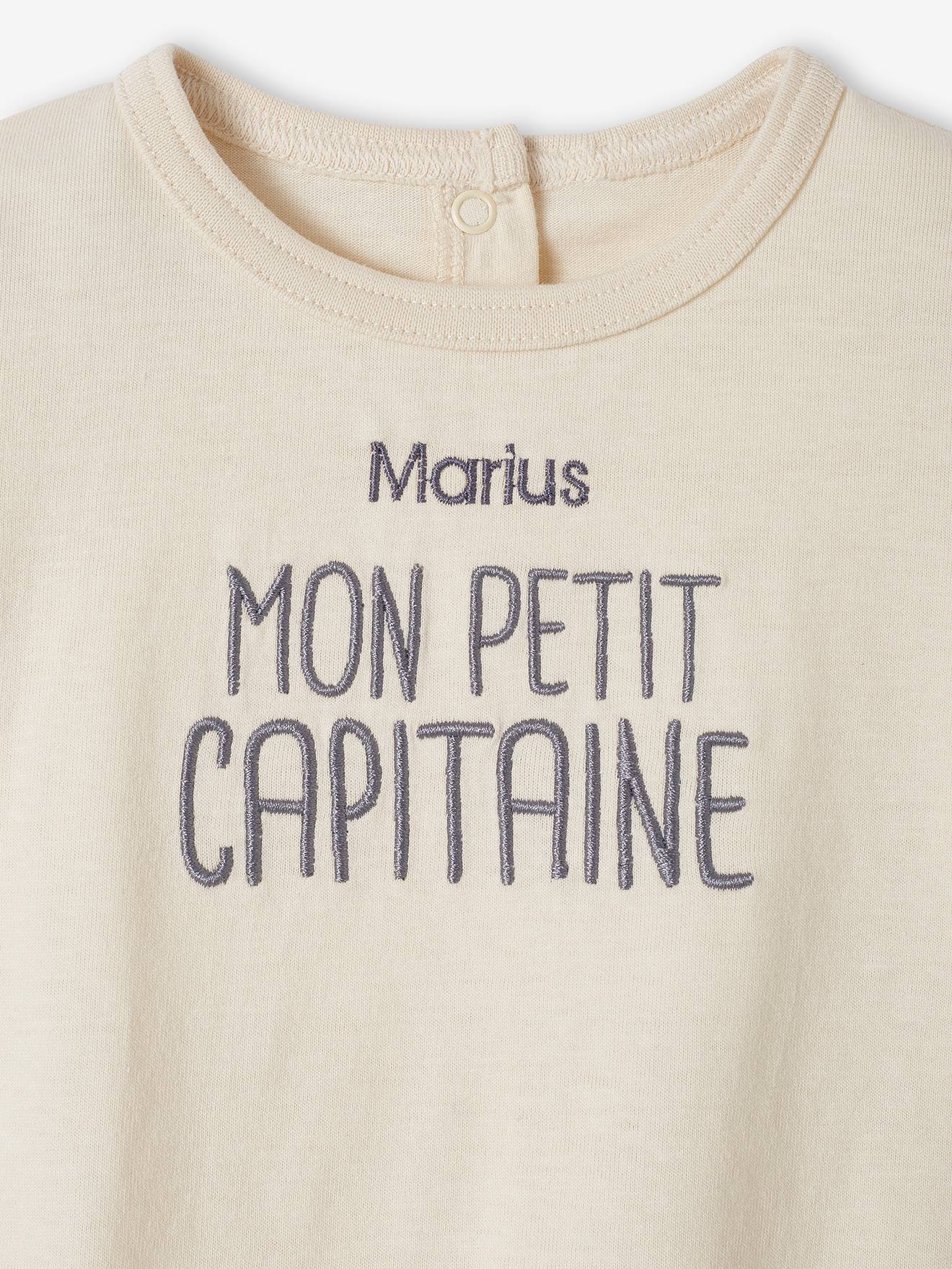 T-shirt personnalisable bébé vert d'eau
