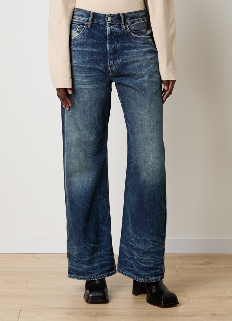 Voľné džínsy s vysokým pásom od Acne Studios s tmavým praním