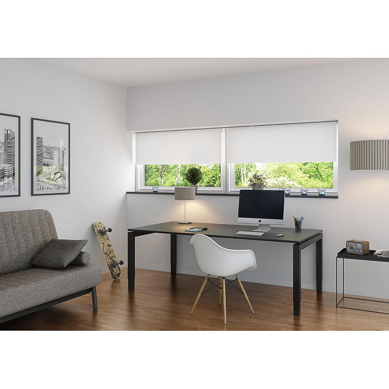 DUOTEX Rullegardin 140x175 cm lystett hvit