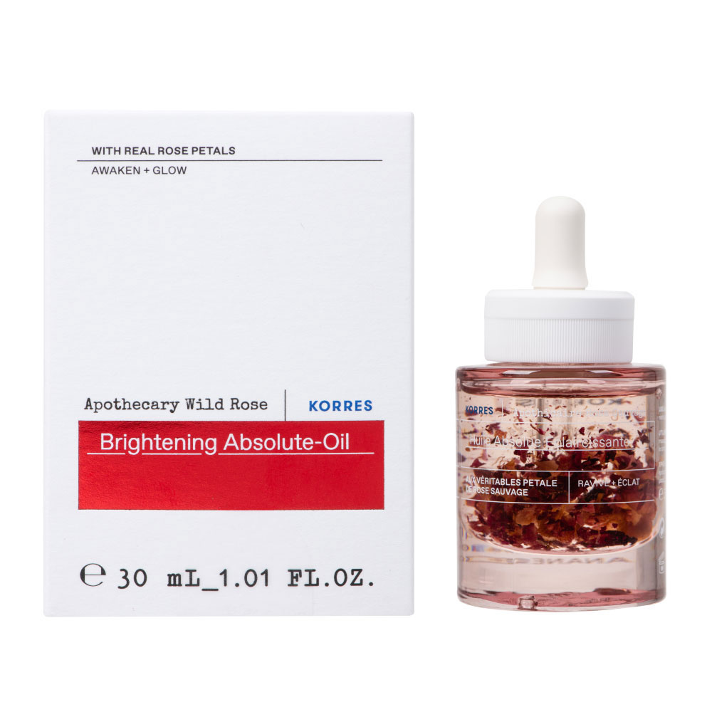 korres Huile Absolue Éclat Rose Sauvage Huile éclaircissante, anti-taches
