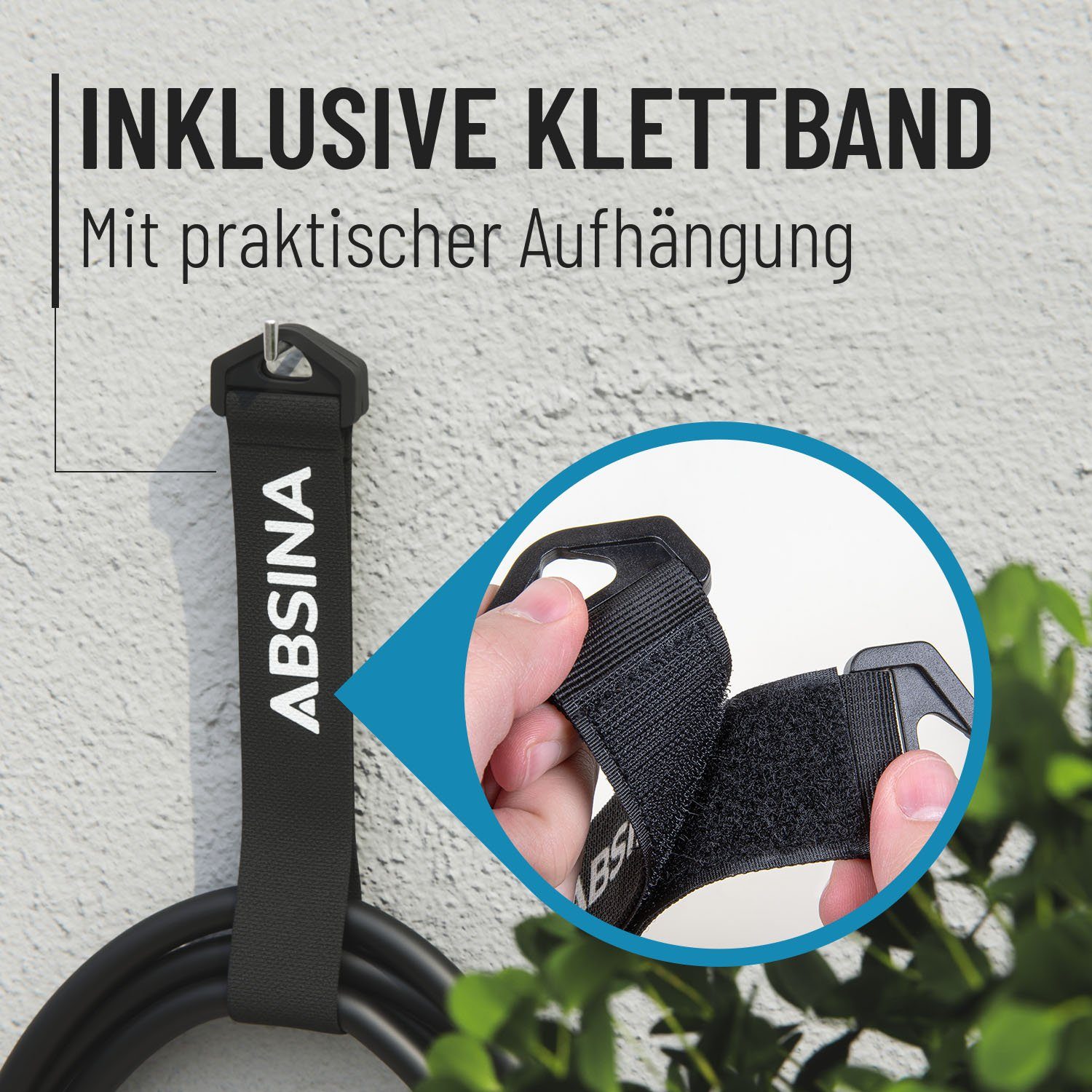 ABSINA Elektroauto Ladekabel Typ 2 Mode 3, 5 Meter, 3-phasig, 11kW, 16A, IP55 Elektroauto-Ladegerät (1-tlg)