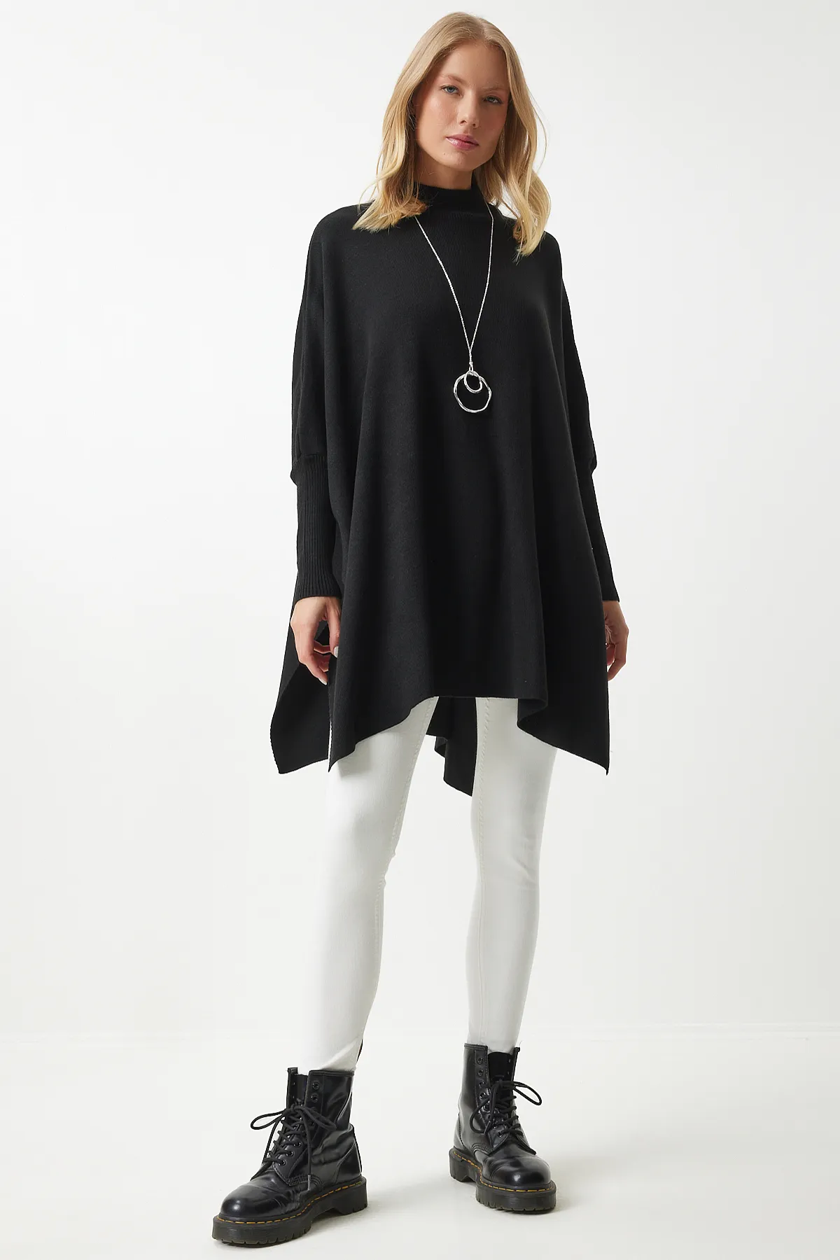 Happiness İstanbul  Pullover - Schwarz - Oversized