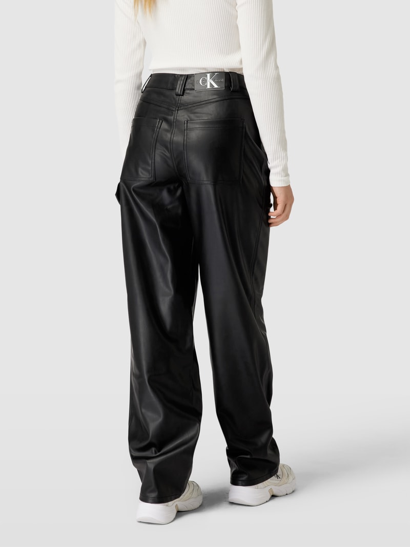 Hose in Leder-Optik Modell 'FAUX LEATHER' in black
