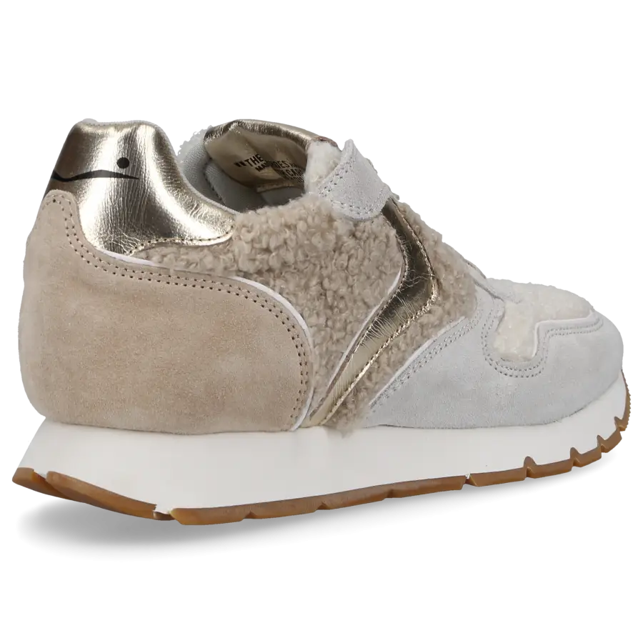 VOILE BLANCHE - Sneaker low JULIA Veloursleder - beige