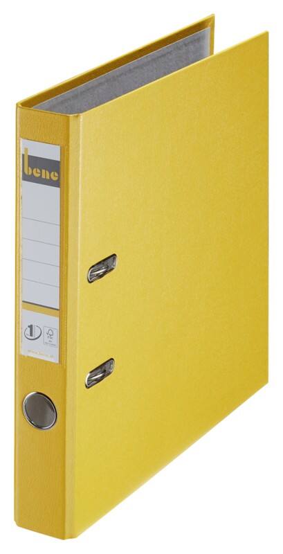 Bene No.1 Power Ordner DIN A4 52 mm Gelb 2 Ringe 291600 PP (Polypropylen) Hochformat