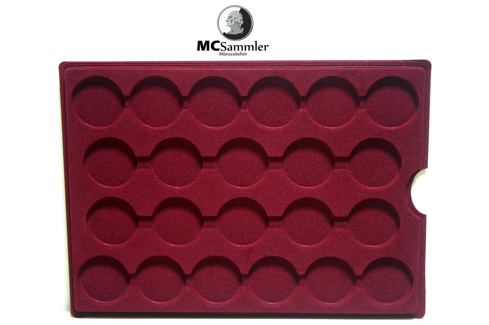 MC.Sammler Münzetui MC.Sammler Alu Münzenkoffer Münzkoffer inkl 5 Münztableaus verschiedene Varianten, 110 Fächer - 46mm Ø