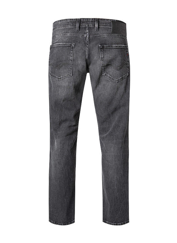 Replay, Jeans Grover, Straight Fit, Baumwoll-Stretch 12oz, schwarz