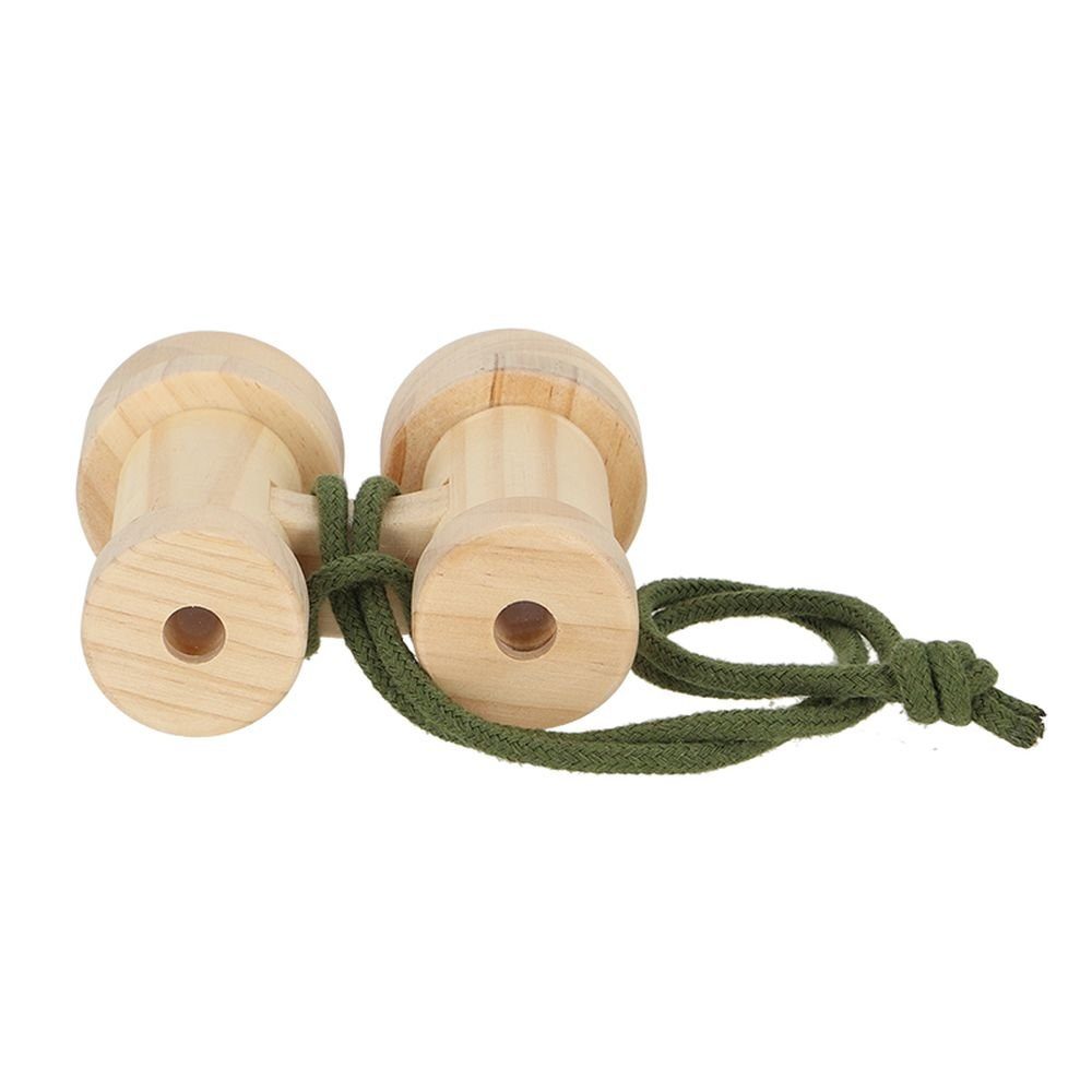 Rivanto Fernglas (Kinder Fernglas aus Kiefernholz mit Tragelasche)