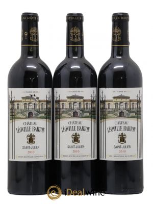 Château Léoville Barton 2ème Grand Cru Classé  2010 - Lot de 3 Bouteilles