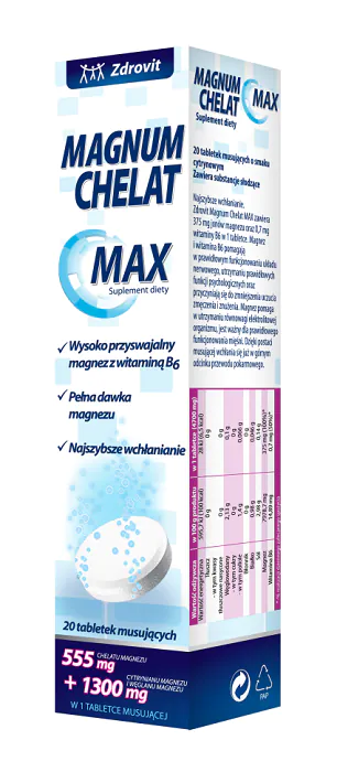 Zdrovit Magnum Chelat Max, šumeće tablete