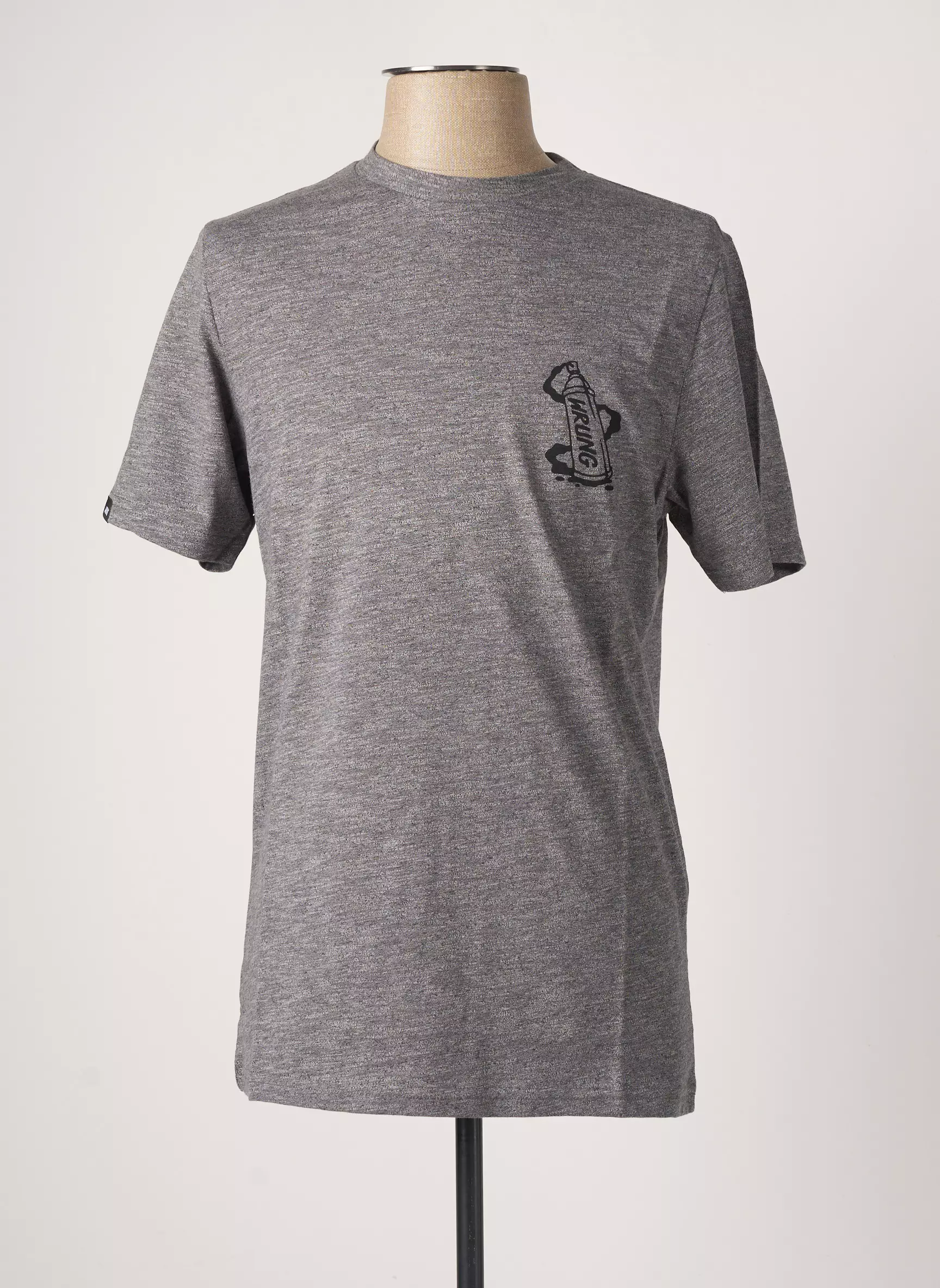 Wrung Tshirts Homme couleur gris