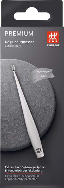 ZWILLING Beauty Premium Nagelhautmesser - silver Nagelhautentferner
