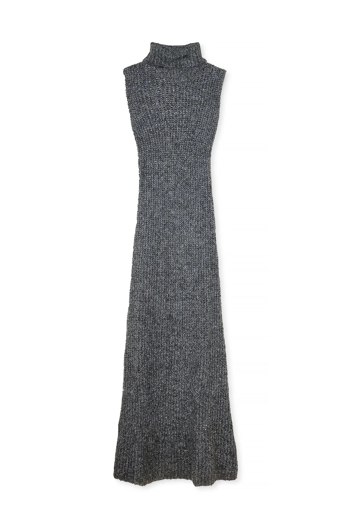 Maxi-Strickkleid mit Rollkragen