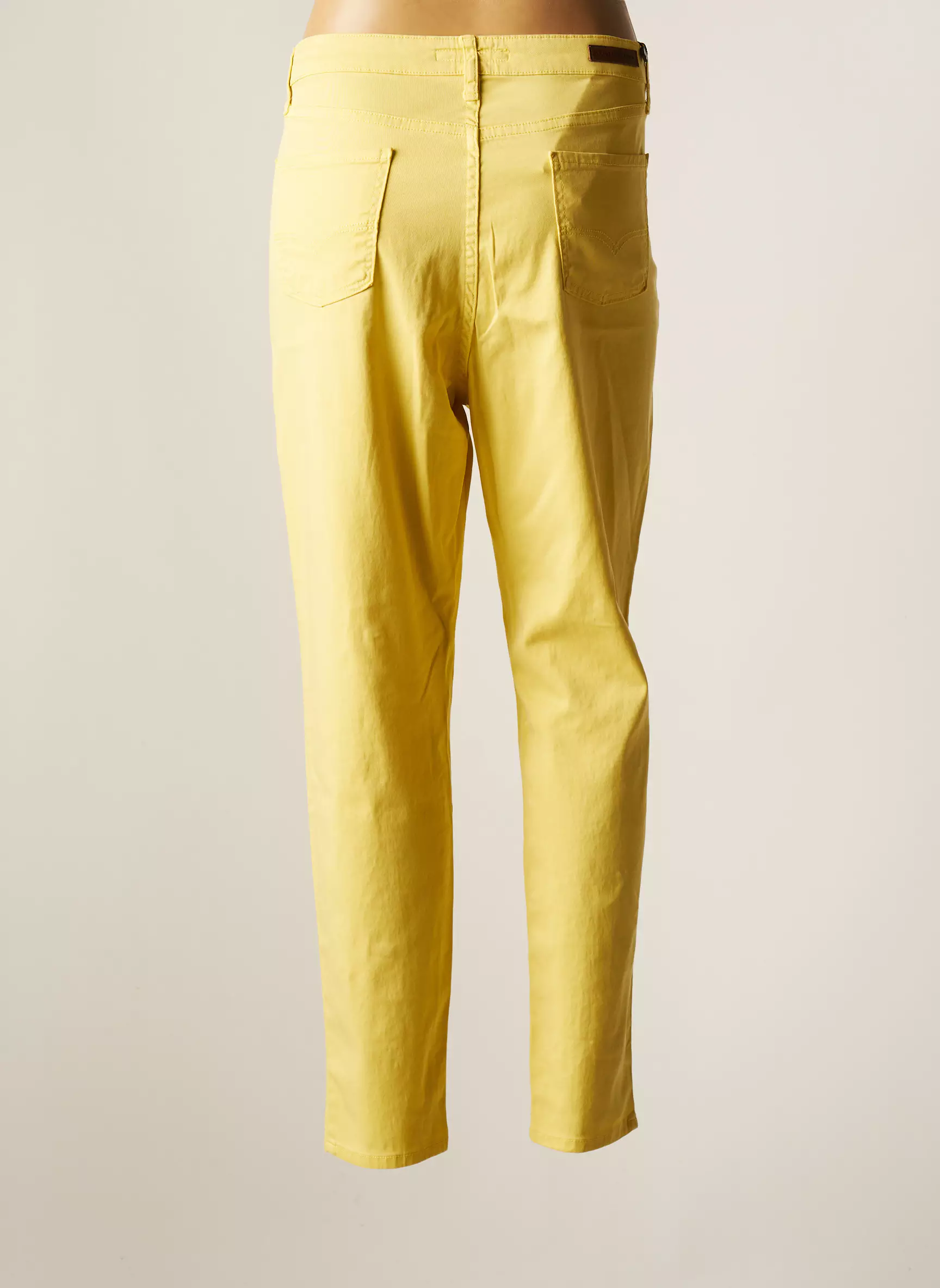 Lcdn Pantalons Slim Femme couleur jaune