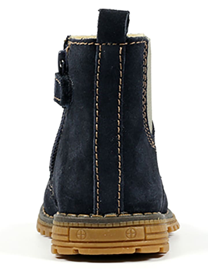 Richter Shoes Leder-Chelsea-Boots in Dunkelblau günstig kaufen