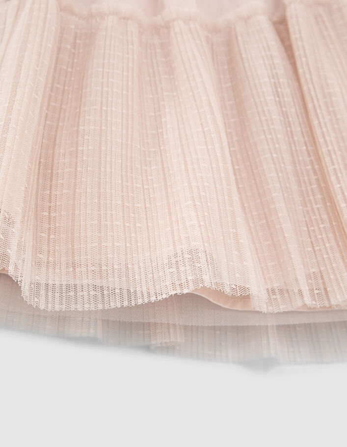 Jupe beige en tulle fille