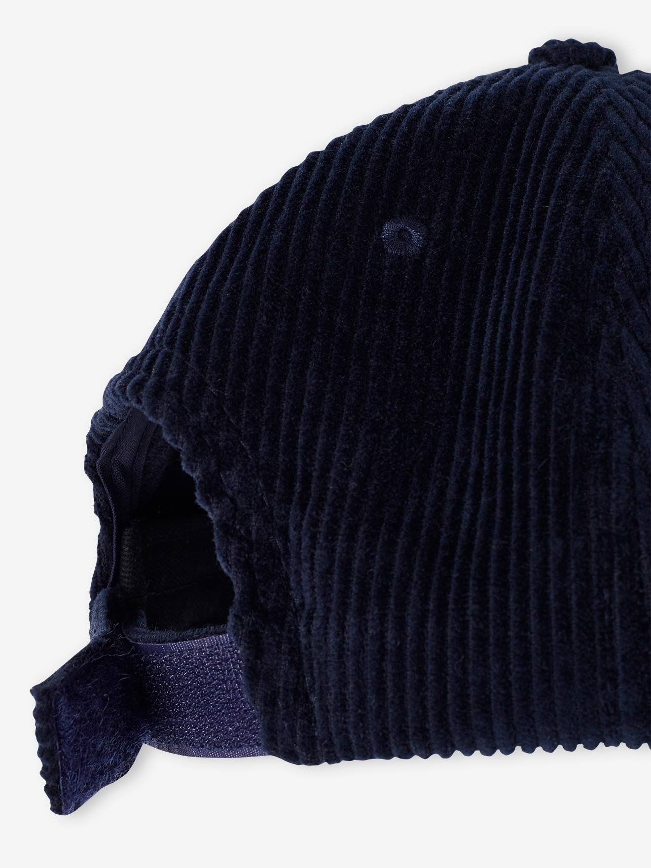 Vertbaudet Baby-Set: Shirt, Latzhose, Cap & Socken - nachtblau