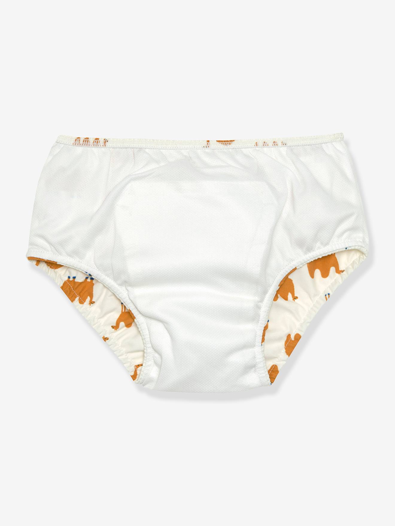 Lässig Baby Windelbadehose LÄSSIG - weiß bedruckt