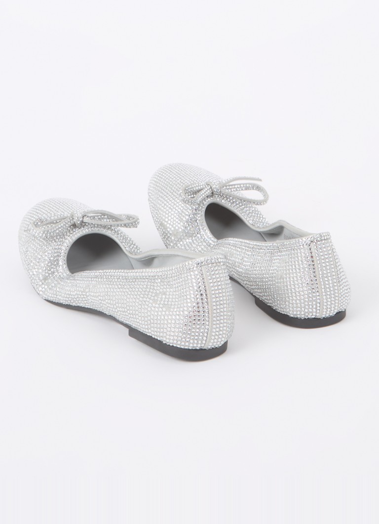 Balenciaga Leopold ballerina with rhinestones