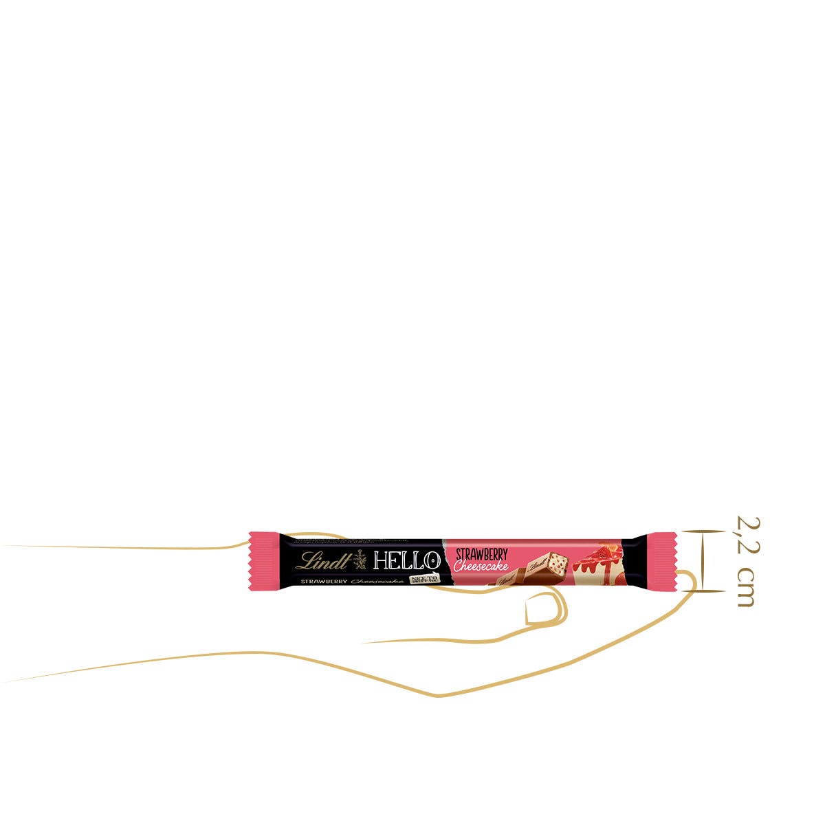 HELLO Strawberry Cheesecake Stick, 39g