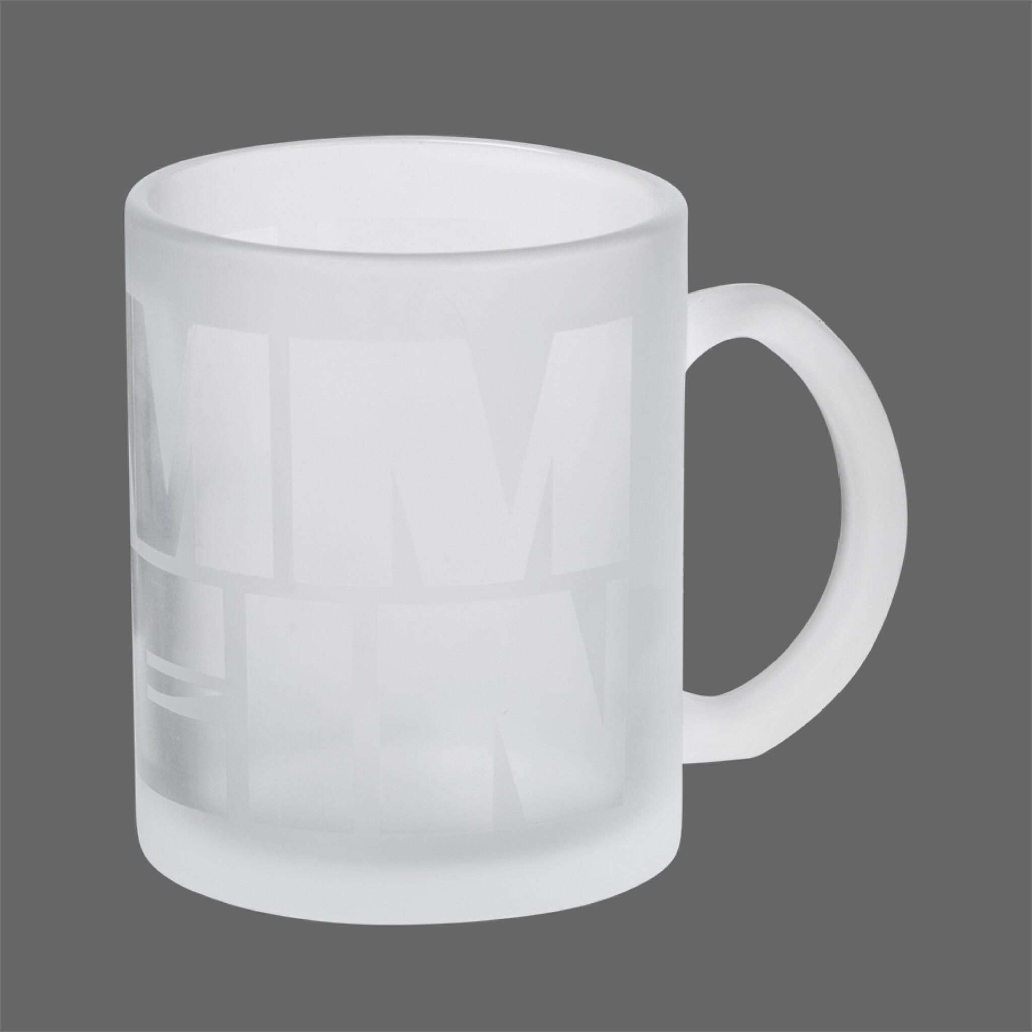 Glastasse ”Mehr” *satiniert*