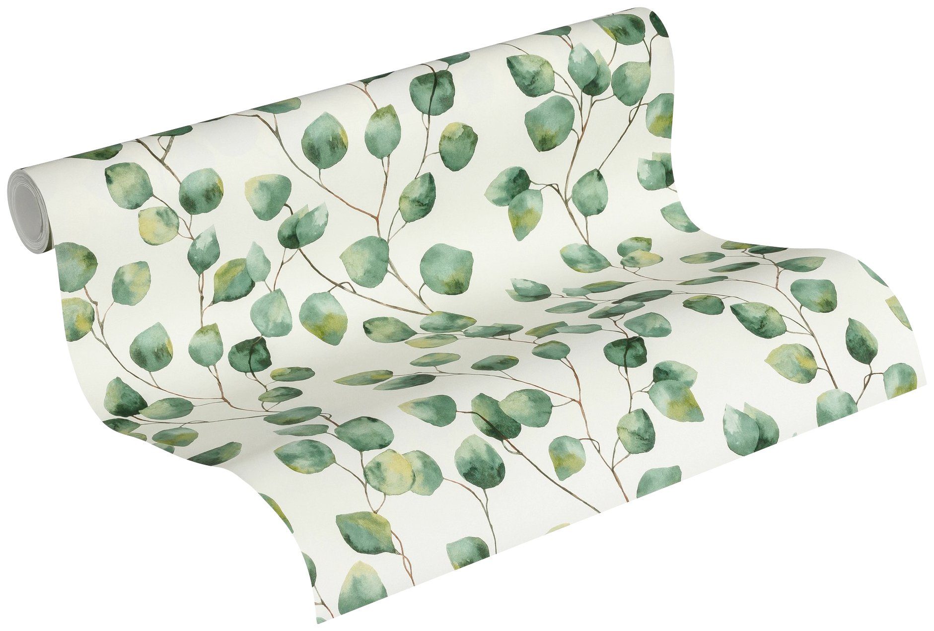 A.S. Création Vliestapete Greenery mit Blätter Motiv, floral, Tapete Blumen