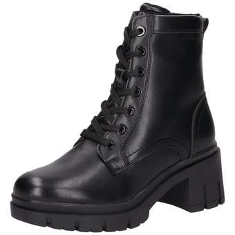 Tom Tailor Schnürstiefelette in schwarz