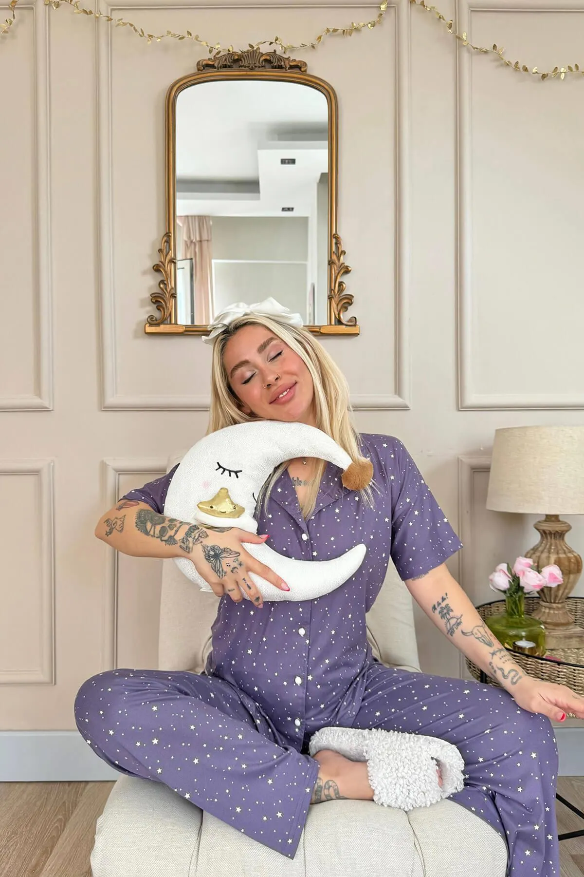 Pijamaevi  Pyjama set - Lila - Muster