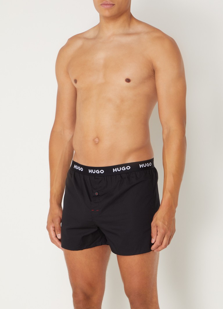 Lot de 3 boxers HUGO BOSS avec ceinture logotée