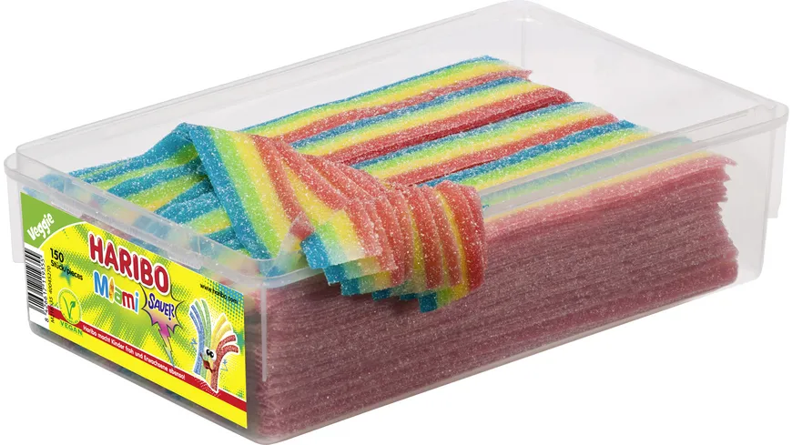 Haribo Fruchtgummi Miami Sauer Veggie 1125 g