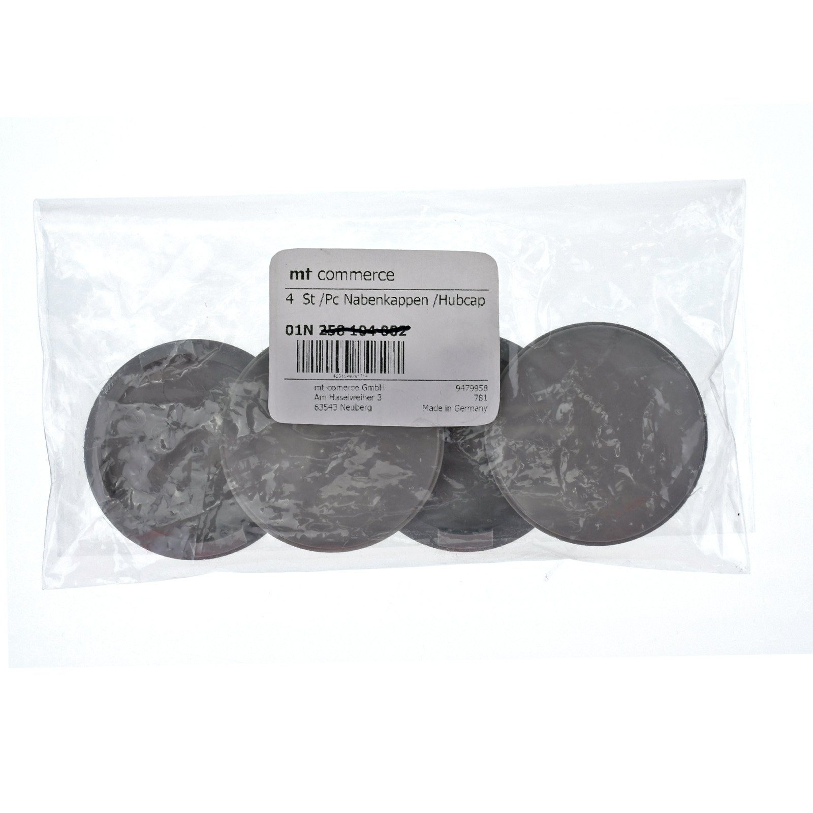 RKC Radkappe 4X 56,5mm Nabenkappen Radnaben Kappen Grau Gewölbt für Smart 451 453