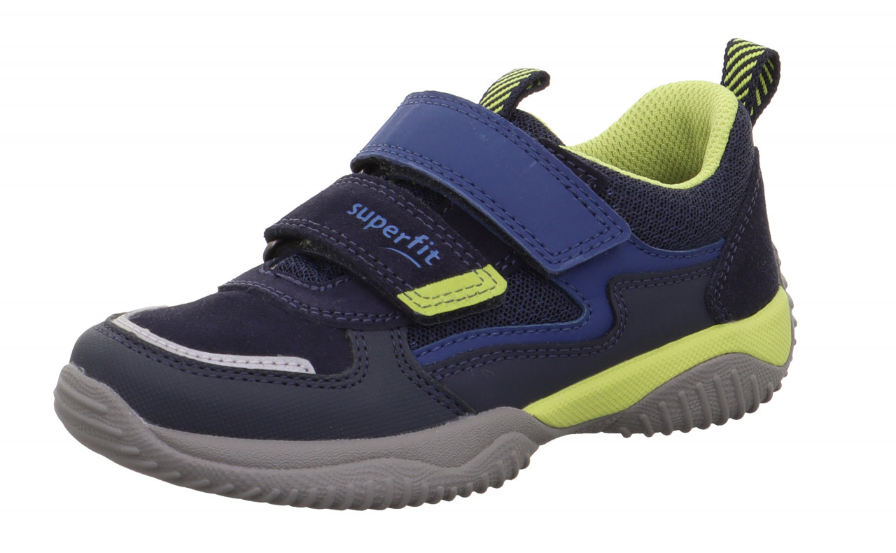 STORM - Blau/HellgrünSneaker low mit Klettverschluss