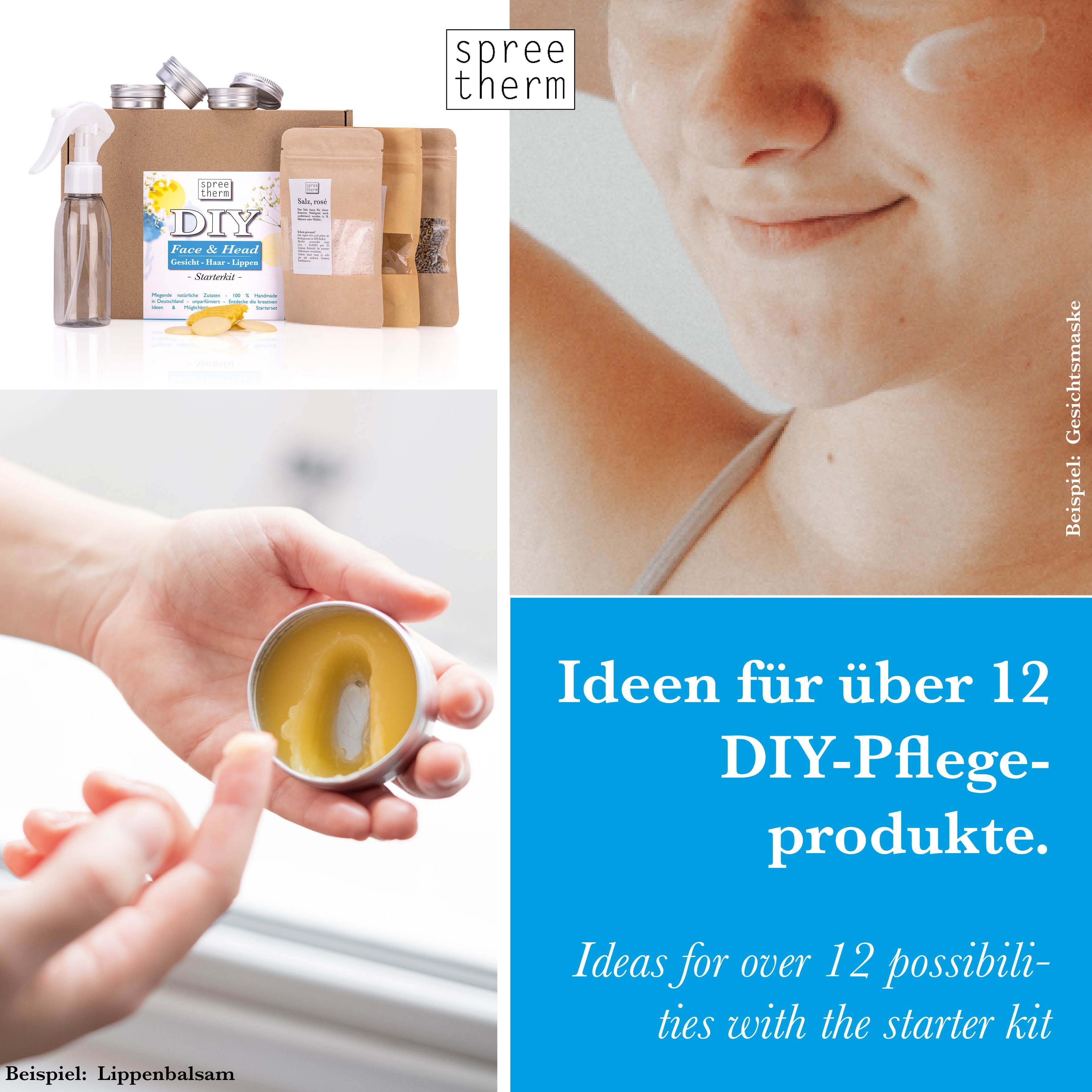 spreetherm Lippenpflege-Set DIY Lippenbalsam & Gesichtspflege von spreetherm, BEAUTY Geschenk, - Das besondere Geschenk