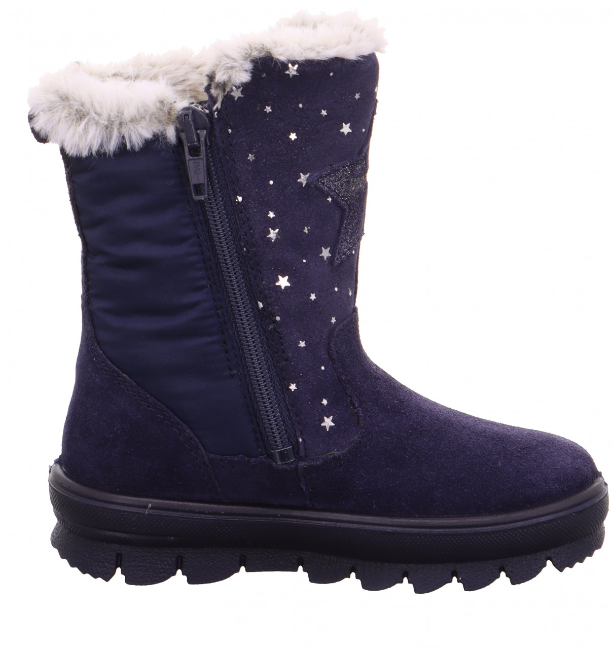 FLAVIA - Blau Stiefel mit Reißverschluss