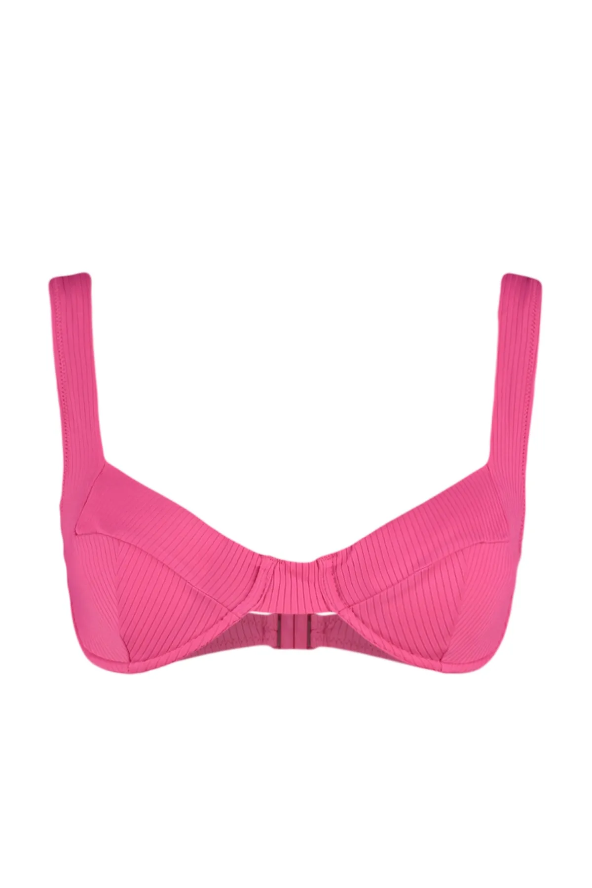 Trendyol Collection  Rosa strukturiertes Bügel-Bikinioberteil TBESS21BU0017