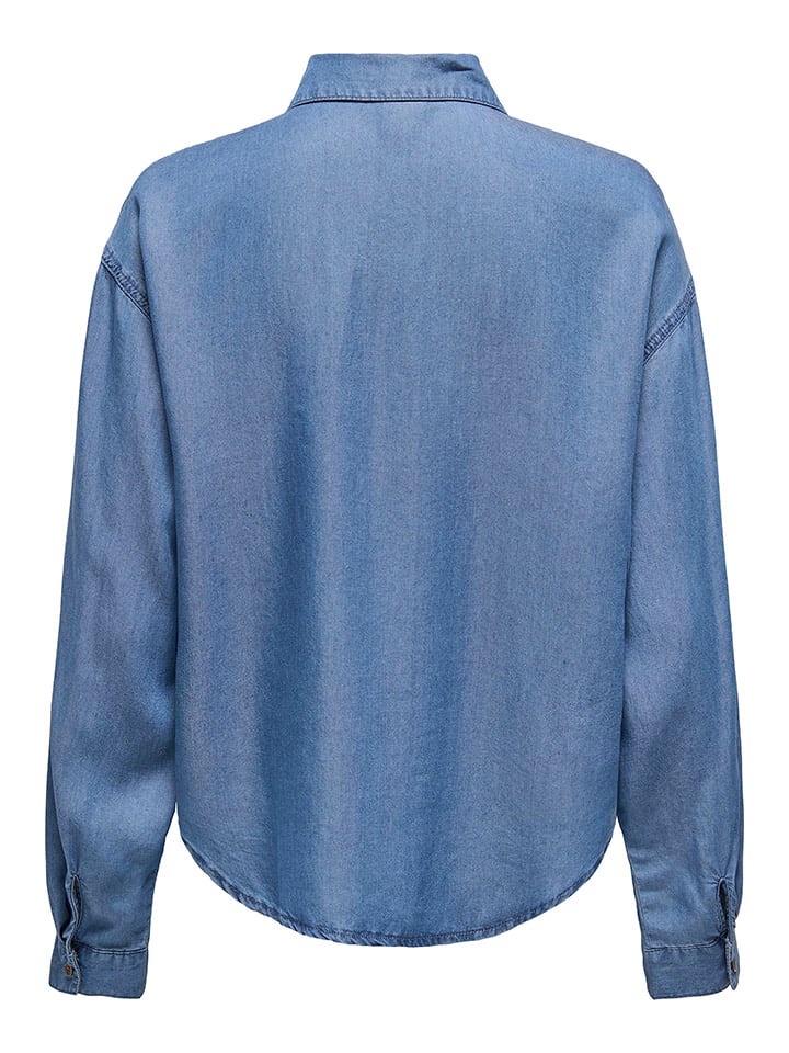 ONLY Bluse in Blau günstig kaufen